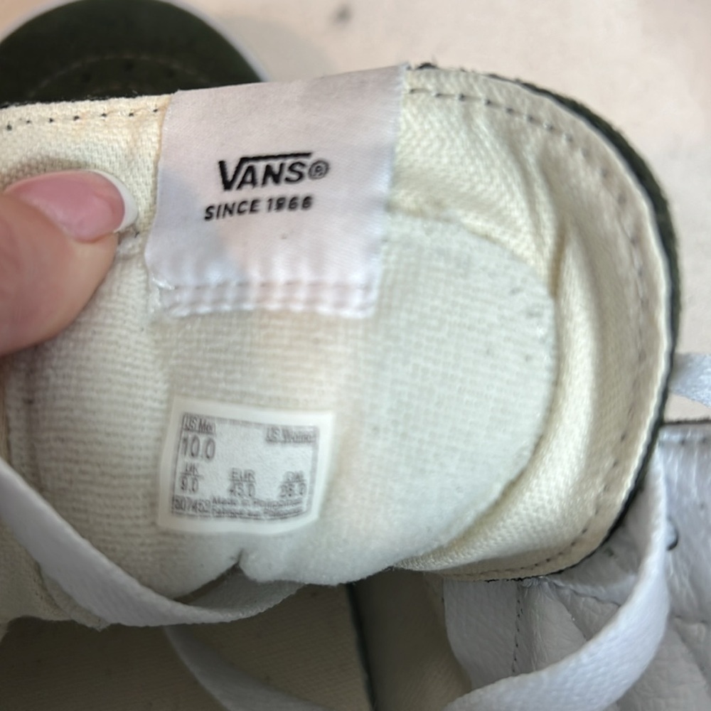 Vans Sk8-Hi Drippy Camo Green/White - Size 10 - High-Top Sneakers - Picture 9 of 9